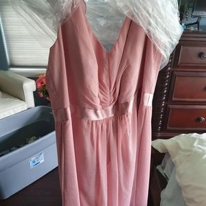 Blush pink bridesmaid dress